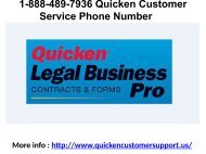 1-888-489-7936 Quicken Customer Service Phone Number