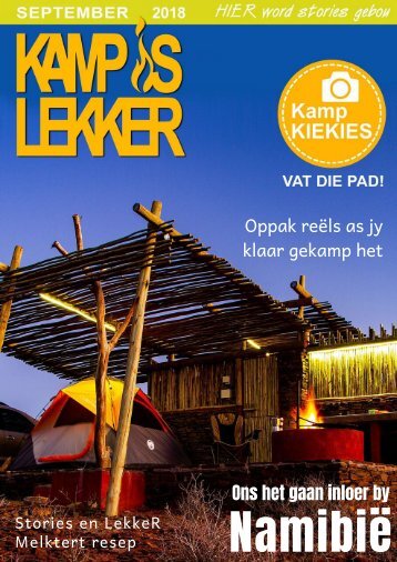Kamp is Lekker  September 2018 Tydskrif