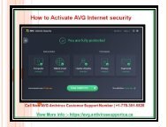 How to Activate AVG Internet security?