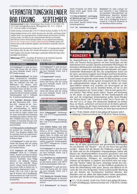 wasistlos Bad Füssing Magazin September 2018