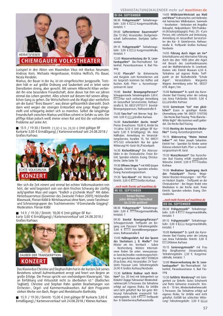 wasistlos Bad Füssing Magazin September 2018