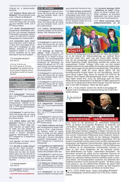 wasistlos Bad Füssing Magazin September 2018