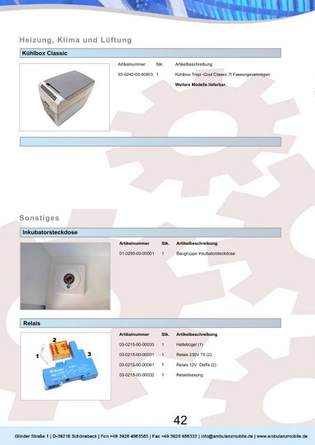 Der Baugruppenkatalog - Ambulanz Mobile