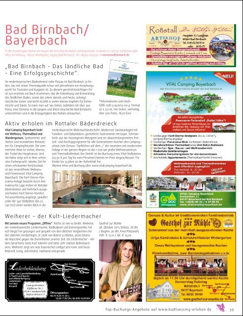 Ausgabe Oktober 2011 - Badfuessing-erleBen.de