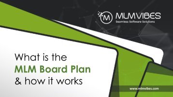 What is the MLM Board Plan and How it Works