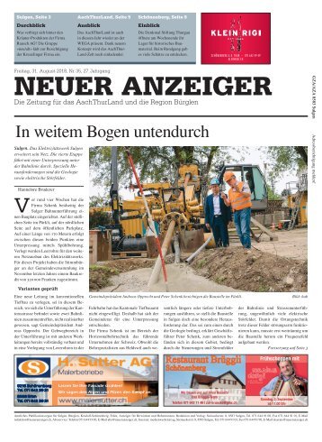 Neuer Anzeiger 31. August 2018
