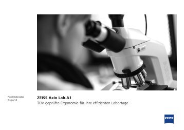 ZEISS Produktbroschüre Axio Lab A1