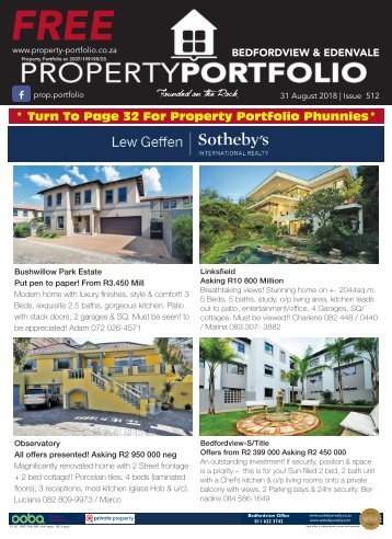 Bedfordview & Edenvale - 31 August 2018 - Issue 512 (36 Pages)