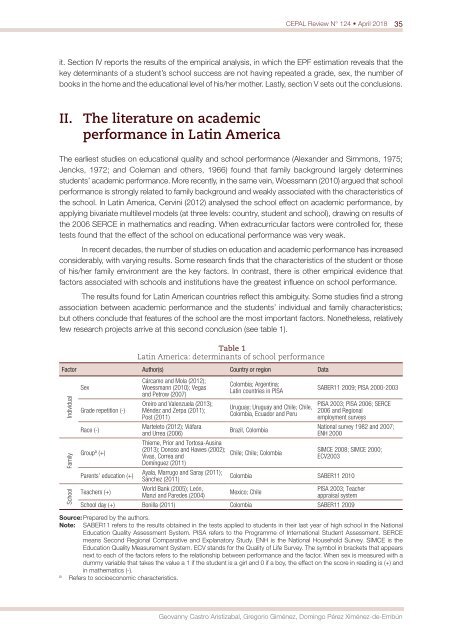 CEPAL Review no. 124