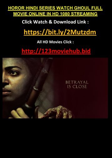 LIVE-HINDI-Series FULL WATCH GHOUL FULL MOVIE ONLINE Streaming 1080HDV F-R-E-E