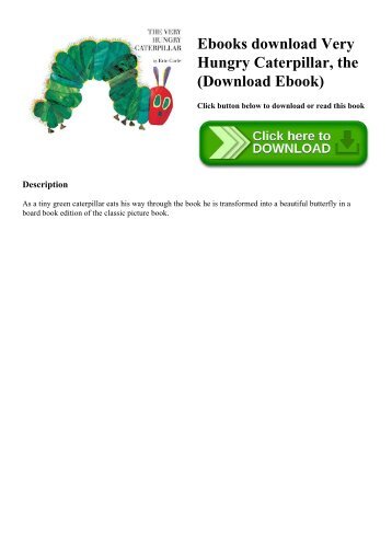 Ebooks download Very Hungry Caterpillar  the (Download Ebook)