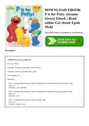 DOWNLOAD EBOOK P is for Potty (Sesame Street) Ebook  Read online Get ebook Epub Mobi