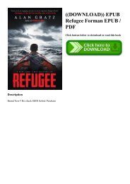 ((DOWNLOAD)) EPUB Refugee Forman EPUB  PDF