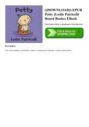 ((DOWNLOAD)) EPUB Potty (Leslie Patricelli Board Books) EBook