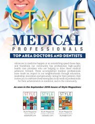 MEDICAL PROS- Style Magazine-Rosevile-Granite Bay- Folsom- Cameron Park- Placerville