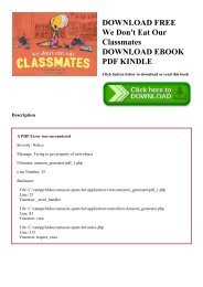 DOWNLOAD FREE We Don't Eat Our Classmates DOWNLOAD EBOOK PDF KINDLE