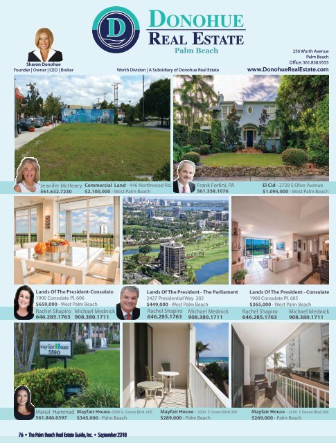 September 2018 Palm Beach Real Estate Guide