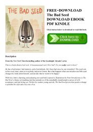 FREE~DOWNLOAD The Bad Seed DOWNLOAD EBOOK PDF KINDLE