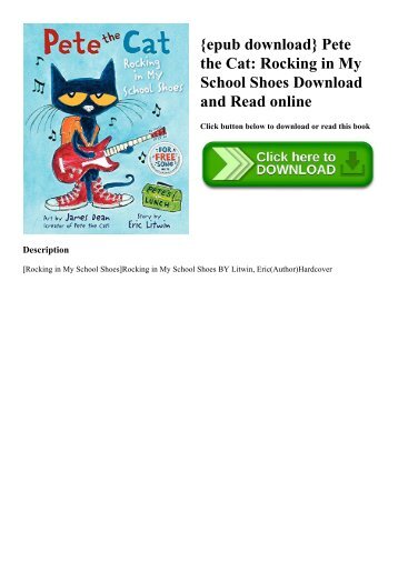 {epub download} Pete the Cat Rocking in My School Shoes Download and Read online