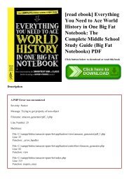 [read ebook] Everything You Need to Ace World History in One Big Fat Notebook The Complete Middle School Study Guide (Big Fat Notebooks) PDF