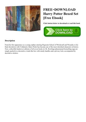 FREE~DOWNLOAD Harry Potter Boxed Set [Free Ebook]