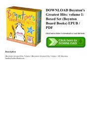 DOWNLOAD Boynton's Greatest Hits volume I Boxed Set (Boynton Board Books) EPUB  PDF