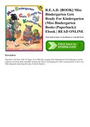 R.E.A.D. [BOOK] Miss Bindergarten Gets Ready For Kindergarten (Miss Bindergarten Books (Paperback)) Ebook  READ ONLINE