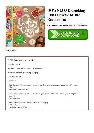 DOWNLOAD Cooking Class Download and Read online