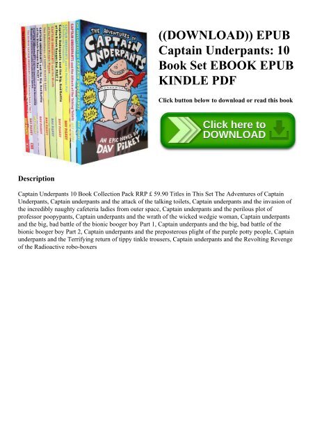 captain underpants book set 10