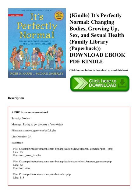 {Kindle} It's Perfectly Normal Changing Bodies  Growing Up  Sex  and Sexual Health (Family Library (Paperback)) DOWNLOAD EBOOK PDF KINDLE