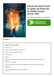 Ebooks download Trials of Apollo  the Book One the Hidden Oracle EPUB  PDF