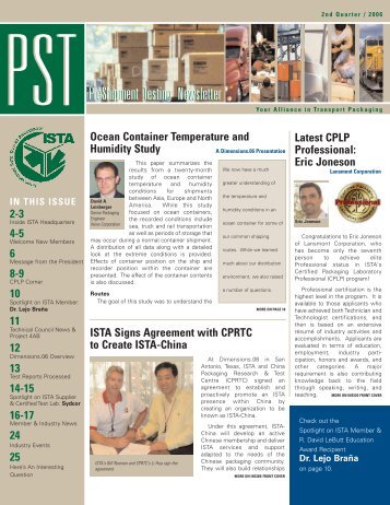 Ocean Container Temperature and Humidity Study ISTA Signs ...