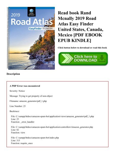 Read Book Rand Mcnally 2019 Road Atlas Easy Finder United States Read Book Rand Mcnally 2019 Road Atlas Easy Finder United States