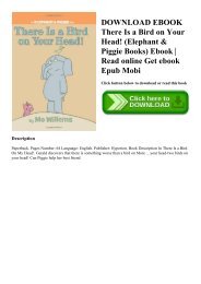 DOWNLOAD EBOOK There Is a Bird on Your Head! (Elephant & Piggie Books) Ebook  Read online Get ebook Epub Mobi