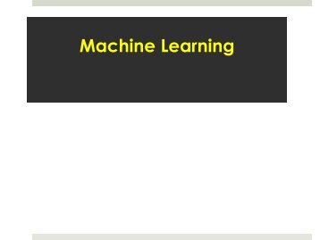 Machine Learning using Python