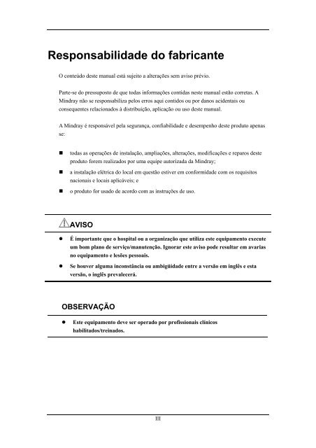 manual portugues mindray pm7000