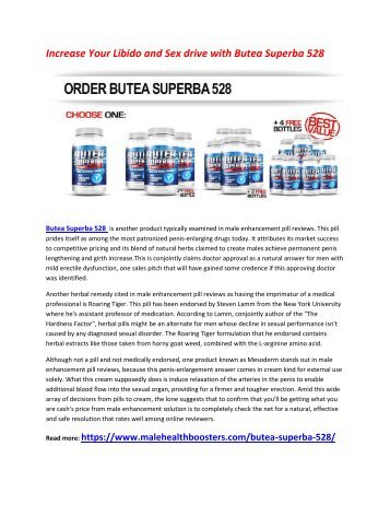 Boost Your Energy Level and stamina with Butea Superba 528