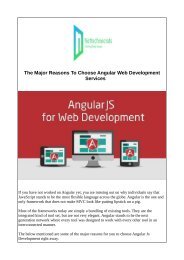 Angular Web Development Services