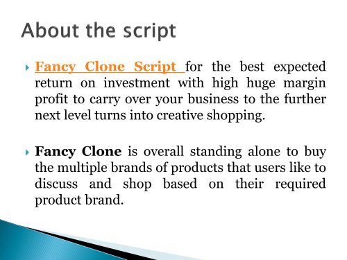 Fancy Script - Fancy Clone Script - ecommerce marketplace software - Fancy Clone