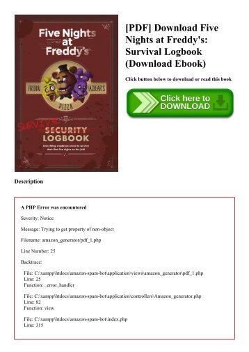 [PDF] Download Five Nights at Freddy's Survival Logbook (Download Ebook)