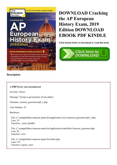 DOWNLOAD Cracking the AP European History Exam  2019 Edition DOWNLOAD EBOOK PDF KINDLE