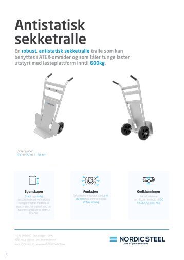 Antistatisk Sekketralle - Nordic Steel Group