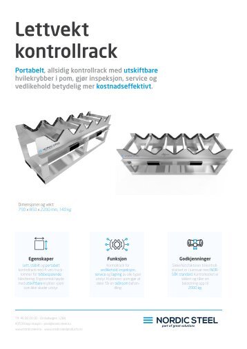 Lettvekt kontrollrack -A-5168