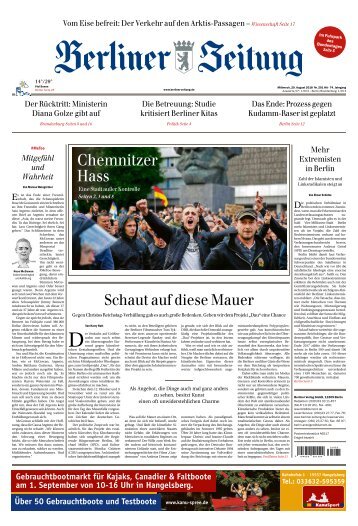 Berliner Zeitung 29.08.2018