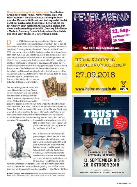 09-2018 HEINZ MAGAZIN Essen