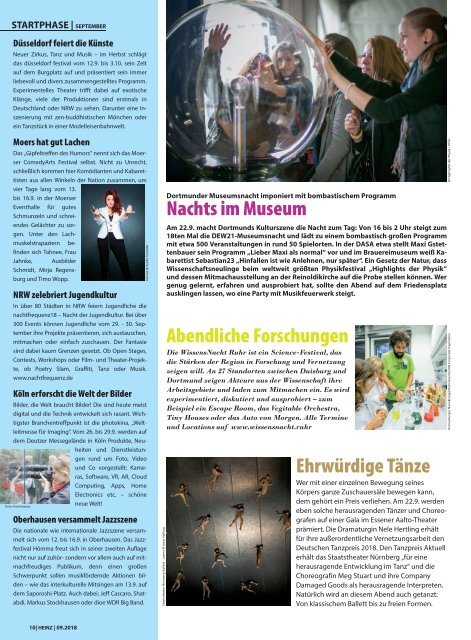 09-2018 HEINZ MAGAZIN Duisburg - Oberhausen - Mühlheim