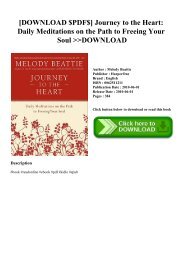 [DOWNLOAD $PDF$] Journey to the Heart Daily Meditations on the Path to Freeing Your Soul DOWNLOAD