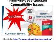 1-888-489-7936 Quicken Compatibility Issues