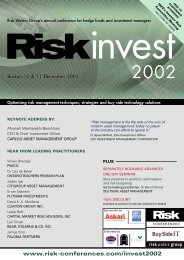 Riskinvest - Risk Waters Group