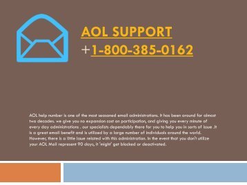 Aol Support Number- 1-800-385-0162 Support Tollfree Number